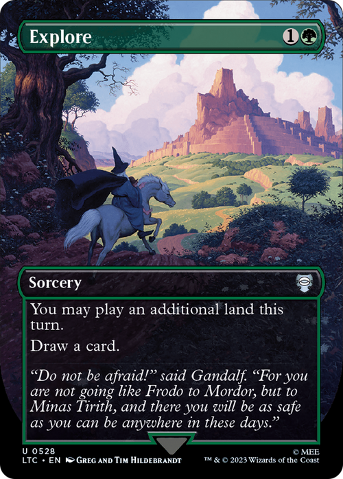 Explore (Borderless) (LTC-528) - Tales of Middle-earth Commander Foil