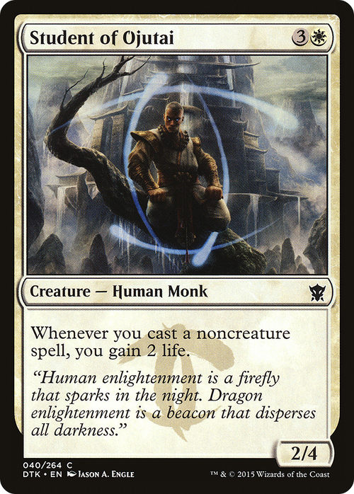 Student of Ojutai (DTK-040) - Dragons of Tarkir Foil