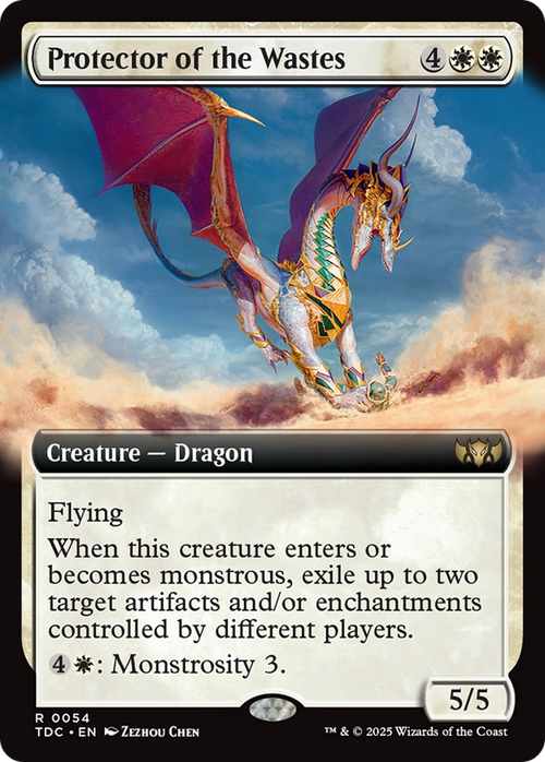 Protector of the Wastes (Extended Art) (TDC-054) - Commander: Tarkir: Dragonstorm: (Extended Art)