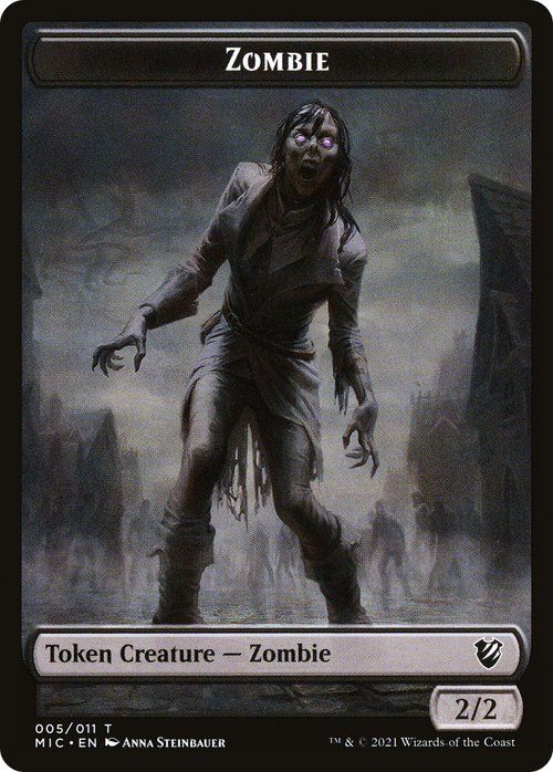 Zombie (TMIC-005) - Midnight Hunt Commander Tokens