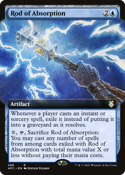 Rod of Absorption (Extended Art) (AFC-288) - Forgotten Realms Commander: (Extended Art)