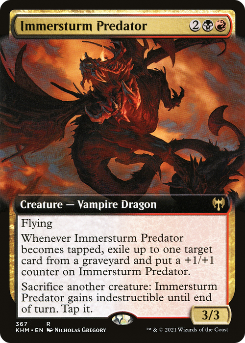 Immersturm Predator (Extended Art) (KHM-367) - Kaldheim: (Extended Art)