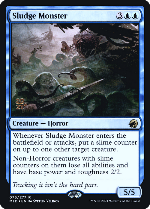 Sludge Monster (PRE-76S) - Innistrad: Midnight Hunt Promos Foil