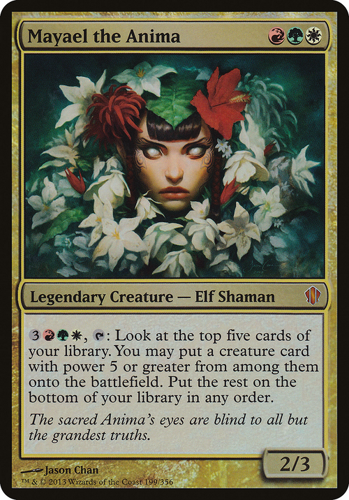 Mayael the Anima (OVER-199) - Commander 2013 Oversized Foil