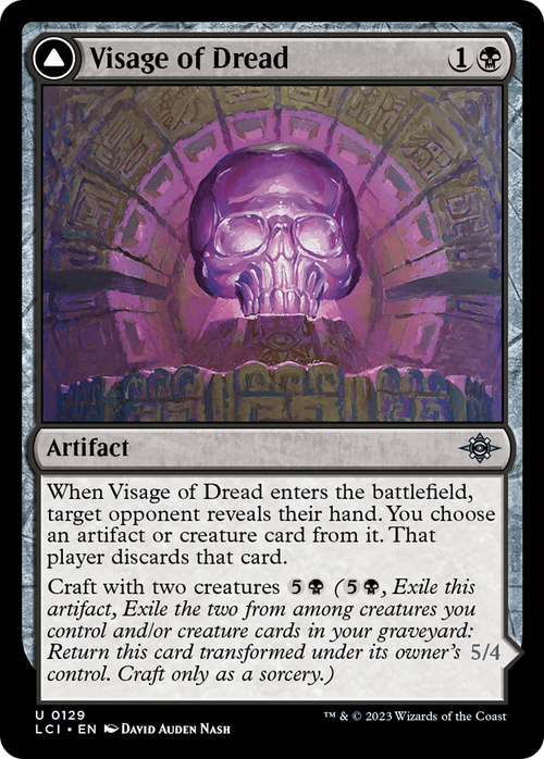 Visage of Dread (LCI-129) - The Lost Caverns of Ixalan Foil
