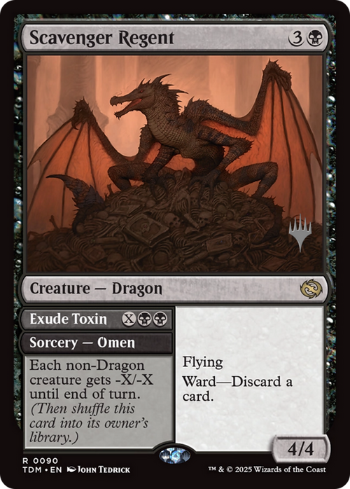 Scavenger Regent // Exude Toxin (PPTDM-90P) - Promo Pack: Tarkir: Dragonstorm