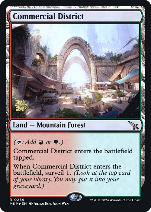 Commercial District (PRE-259) - Murders at Karlov Manor Promos Foil