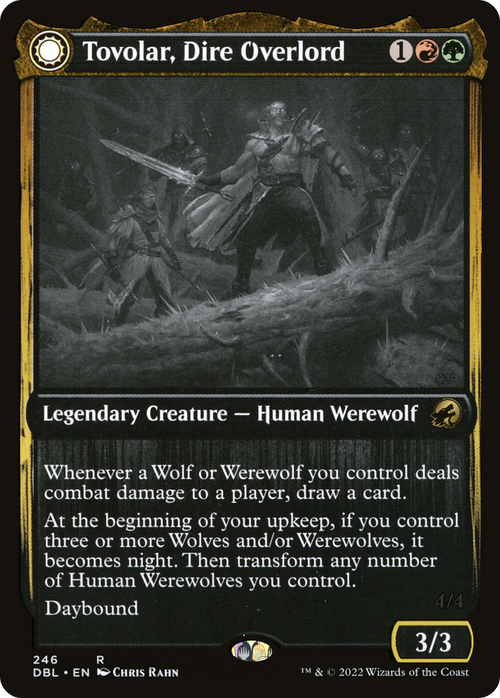 Tovolar, Dire Overlord (DBL-246) - Innistrad: Double Feature: (Double Faced Transform) Foil