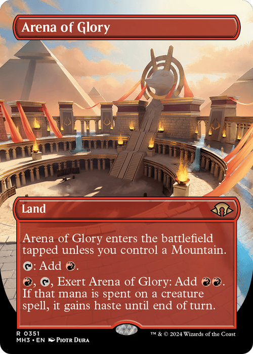 Arena of Glory (Borderless) (MH3-351) - Modern Horizons 3 Foil