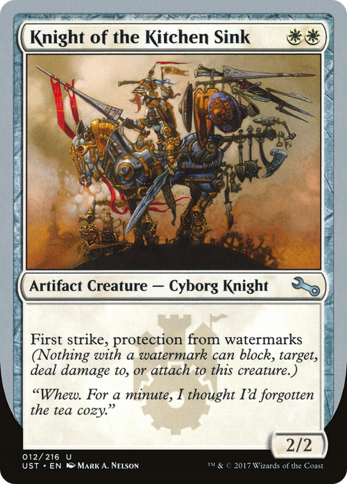 Knight of the Kitchen Sink (F) (UST-12F) - Unstable