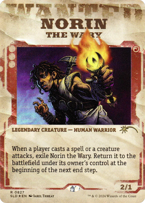 Norin the Wary (SLD-827) - Secret Lair Drop: (Showcase) (Borderless) Foil