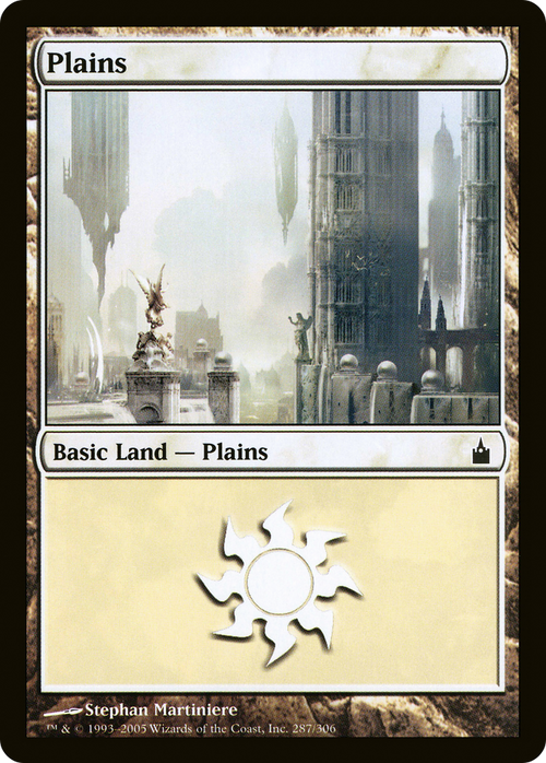 Plains (287) (RAV-287) - Ravnica: City of Guilds Foil