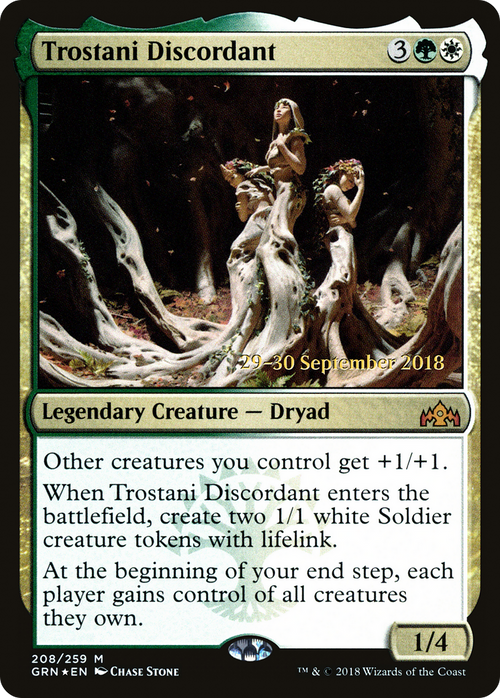 Trostani Discordant (PRE-208S) - Guilds of Ravnica Promos Foil