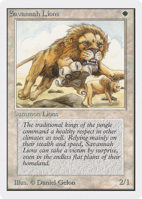 Savannah Lions (2ED-) - Unlimited Edition