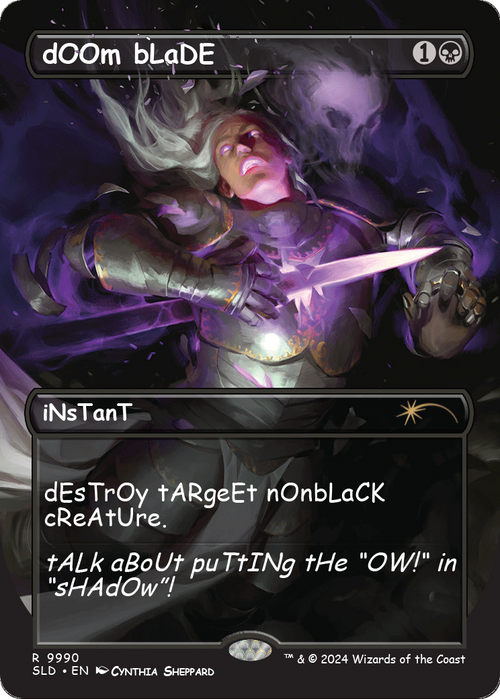 dOOm bLaDE (SLD-9990) - Secret Lair Drop (Borderless) Foil