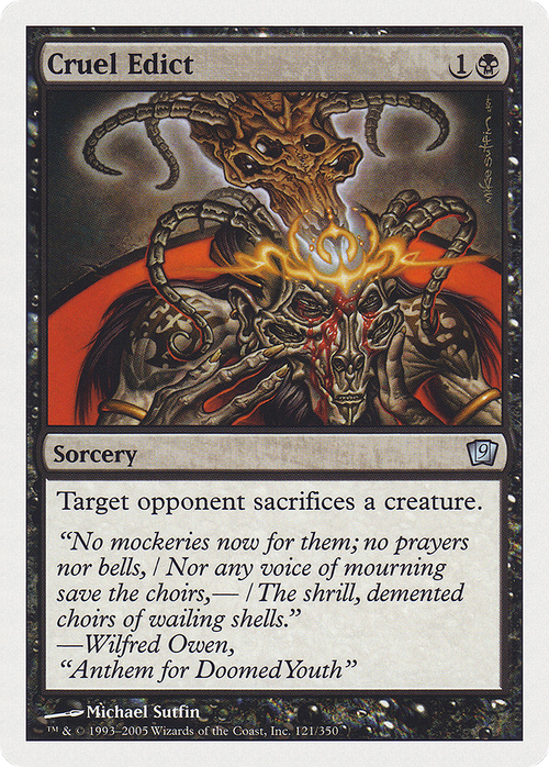 Cruel Edict (9ED-121) - 9th Edition Foil