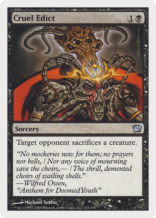 Cruel Edict (9ED-121) - 9th Edition