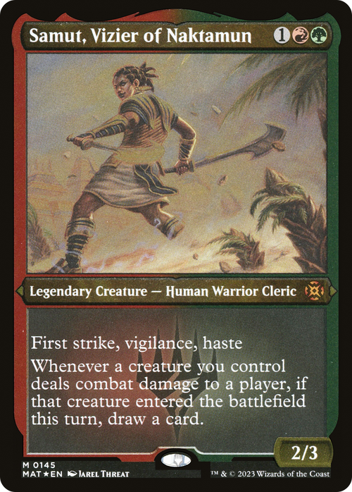 Samut, Vizier of Naktamun (Foil Etched) (MAT-145) - March of the Machine: The Aftermath Foil