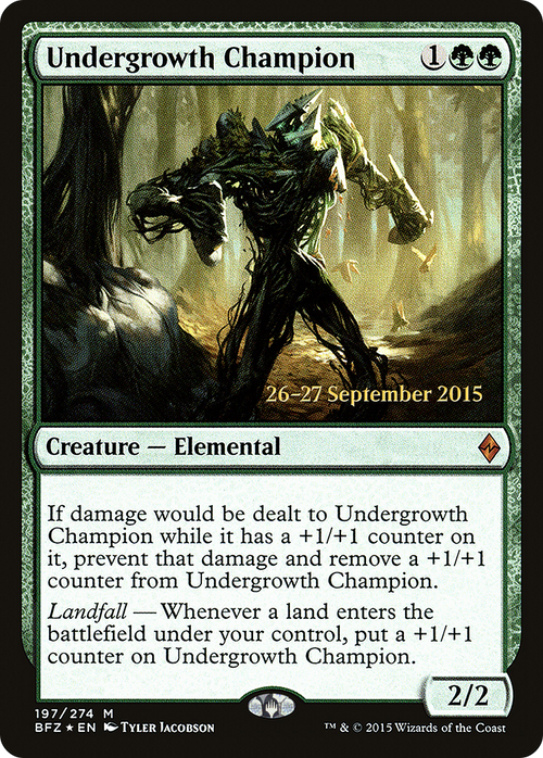 Undergrowth Champion (PRE-197S) - Battle for Zendikar Promos Foil