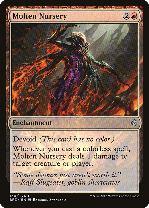 Molten Nursery (BFZ-130) - Battle for Zendikar: (devoid) Foil