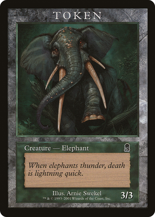 Elephant Token (ODY) (MPRP-) - Magic Player Rewards 2002