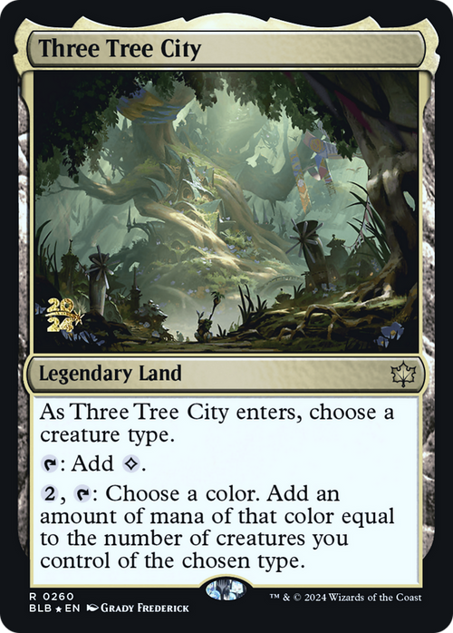 Three Tree City (PRE-260) - Bloomburrow Promos Foil