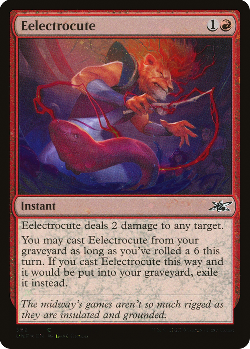 Eelectrocute (Galaxy Foil) (UNF-392) - Unfinity Foil