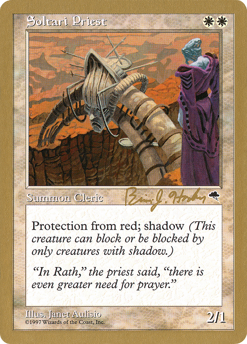 Soltari Priest - 1998 Brian Hacker (TMP) (WCD-) - World Championship Decks 1998