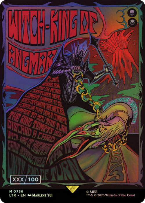 Witch-king of Angmar (Borderless Poster) (Serial Numbered) (LTR-736) - The Lord of the Rings: Tales of Middle-earth Foil