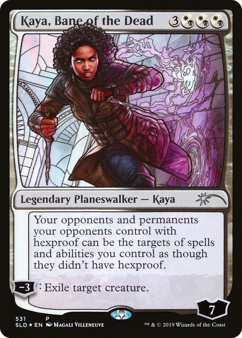 Kaya, Bane of the Dead (Stained Glass) (SLD-531) - Secret Lair Drop Foil