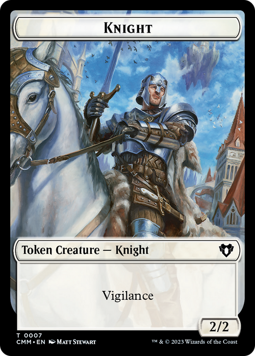 Knight (TCMM-007) - Commander Masters Tokens Foil