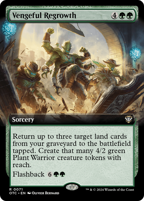Vengeful Regrowth (Extended Art) (OTC-071) - Outlaws of Thunder Junction Commander: (Extended Art)