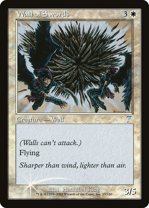 Wall of Swords (7ED-055) - 7th Edition Foil