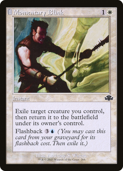 Momentary Blink (Retro Frame) (DMR-268) - Dominaria Remastered: (tombstone) Foil