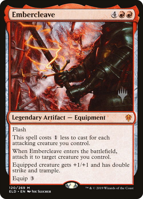 Embercleave (PPELD-120P) - Throne of Eldraine Promos