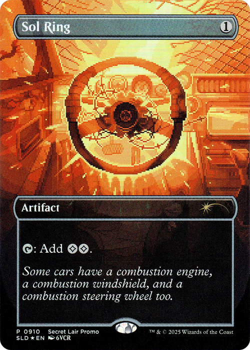 Sol Ring (0910) (Rainbow Foil) (SLD-910) - Secret Lair Drop (Borderless) Foil