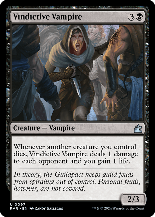 Vindictive Vampire (RVR-097) - Ravnica Remastered Foil