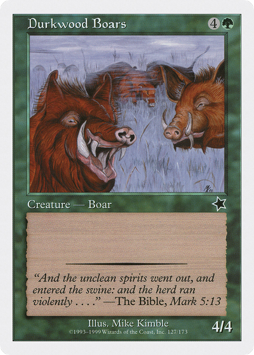Durkwood Boars (S99-127) - Starter 1999