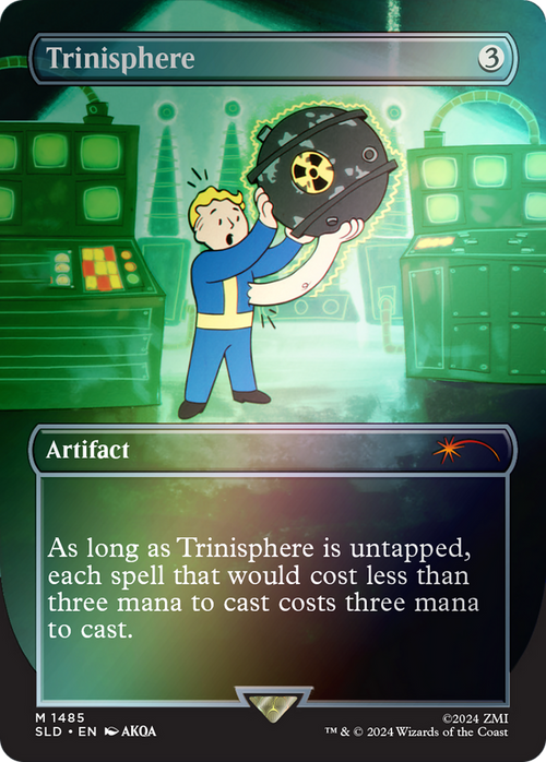 Trinisphere (Rainbow Foil) (SLD-1485) - Secret Lair Drop (Borderless) Foil