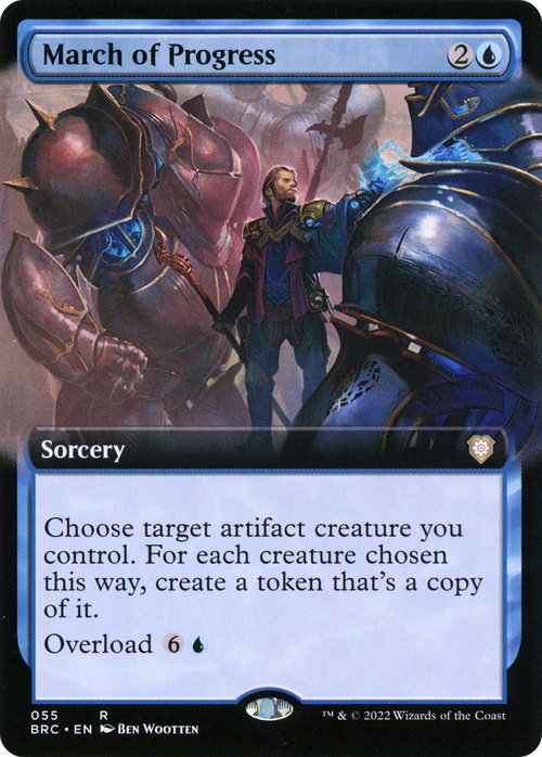 March of Progress (Extended Art) (BRC-055) - The Brothers' War Commander: (Extended Art)
