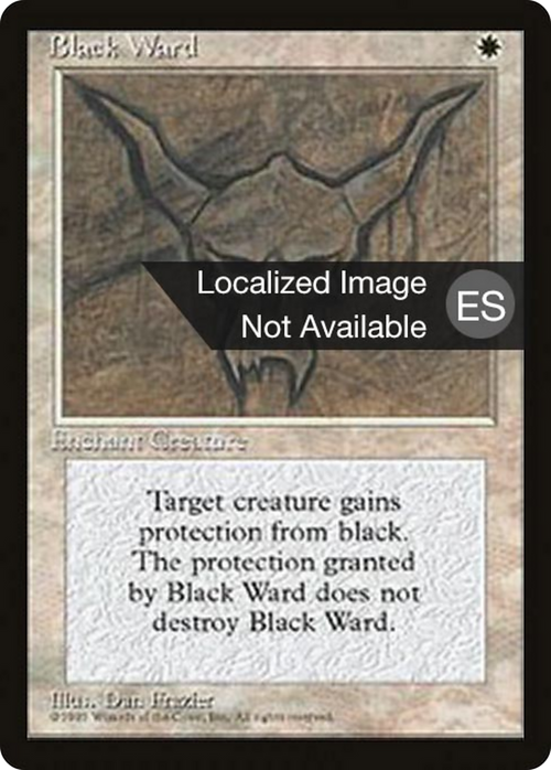 Black Ward (4BB-) - Fourth Edition Foreign Black Border