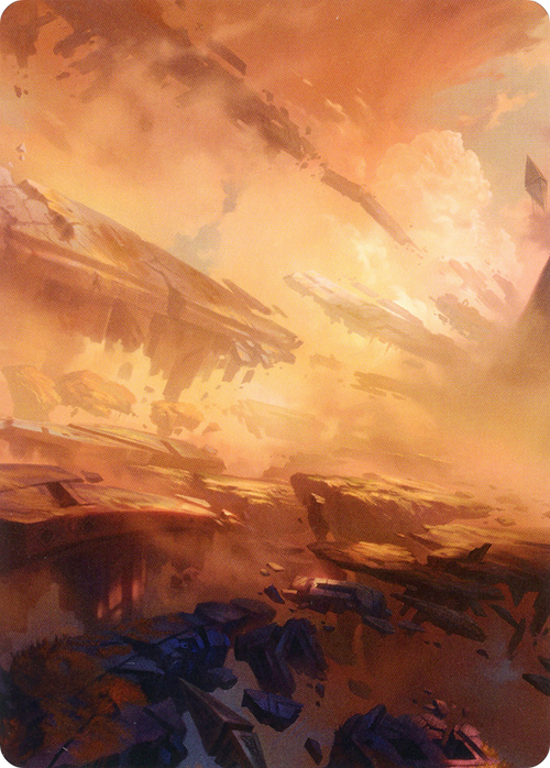 Plains // Plains (AZNR-007) - Zendikar Rising Art Series (Borderless)