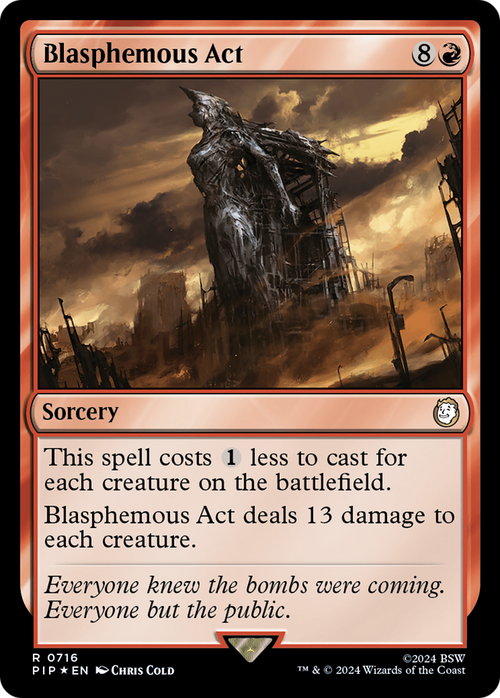 Blasphemous Act (Surge Foil) (PIP-716) - Fallout Foil