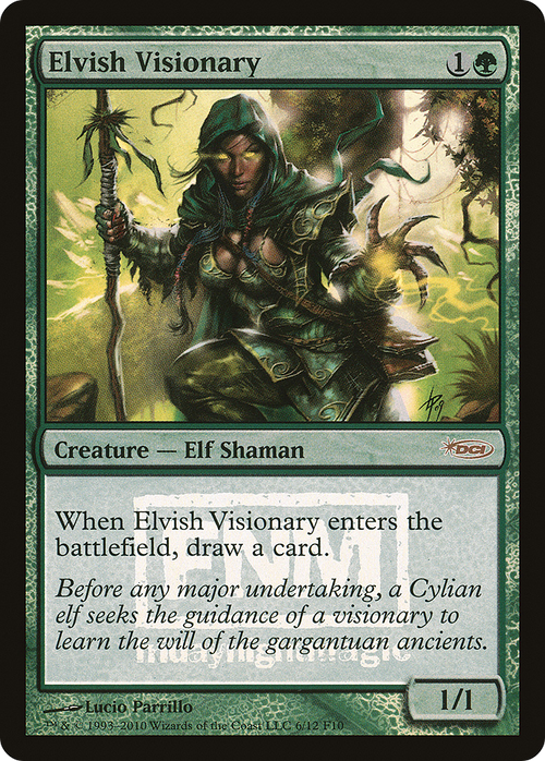 Elvish Visionary (FNM-006) - Friday Night Magic 2010 Foil
