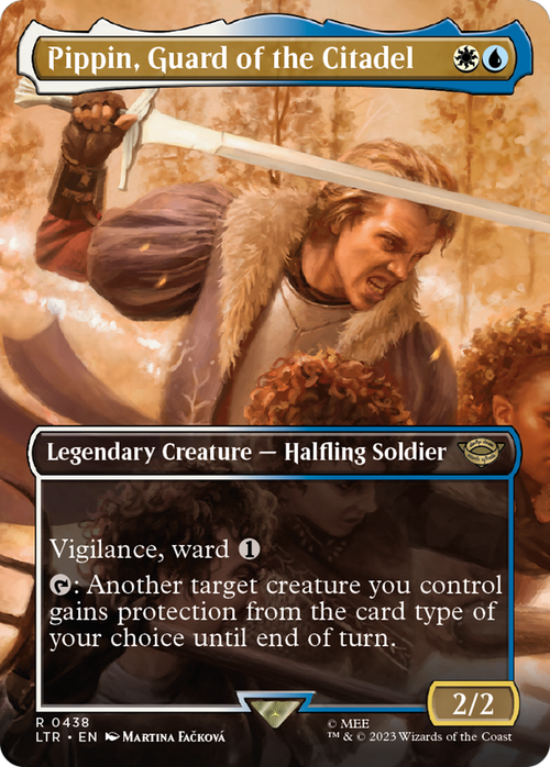Pippin, Guard of the Citadel (Borderless) (LTR-438) - The Lord of the Rings: Tales of Middle-earth Foil