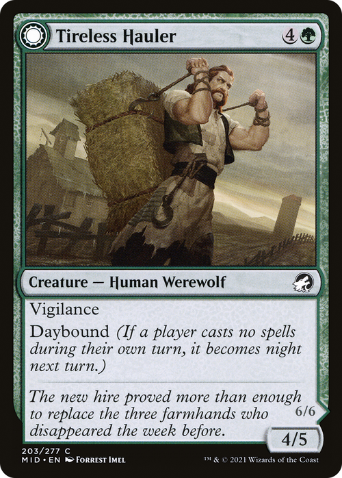Tireless Hauler (MID-203) - Innistrad: Midnight Hunt: (Double Faced Transform)