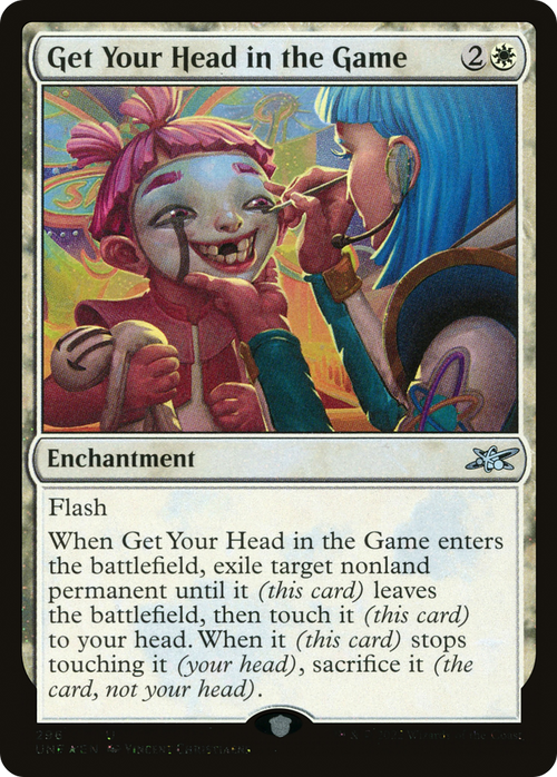Get Your Head in the Game (Galaxy Foil) (UNF-296) - Unfinity Foil