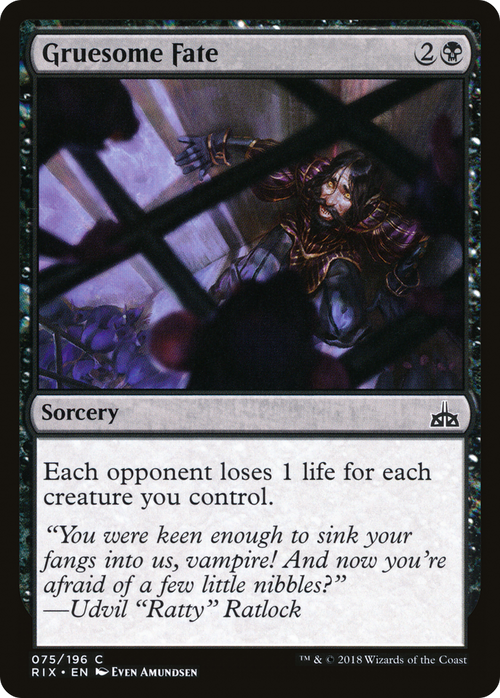 Gruesome Fate (RIX-075) - Rivals of Ixalan
