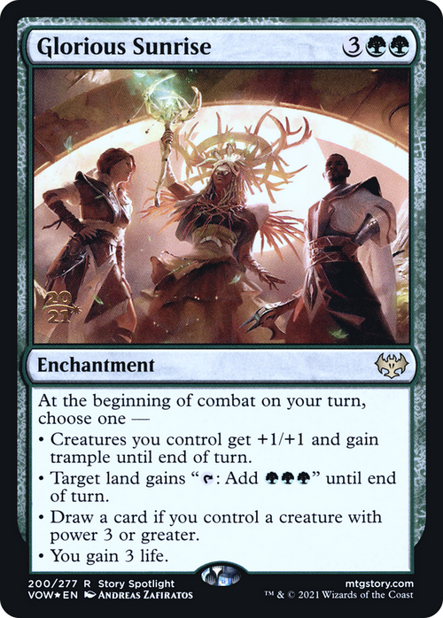 Glorious Sunrise (PRE-200) - Innistrad: Crimson Vow Promos Foil