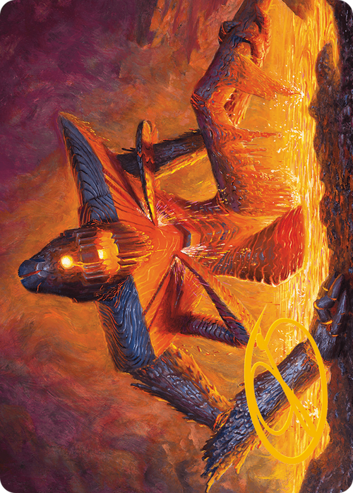 Molten Gatekeeper // Molten Gatekeeper (AMH3-005) - Modern Horizons 3 Art Series (Borderless)